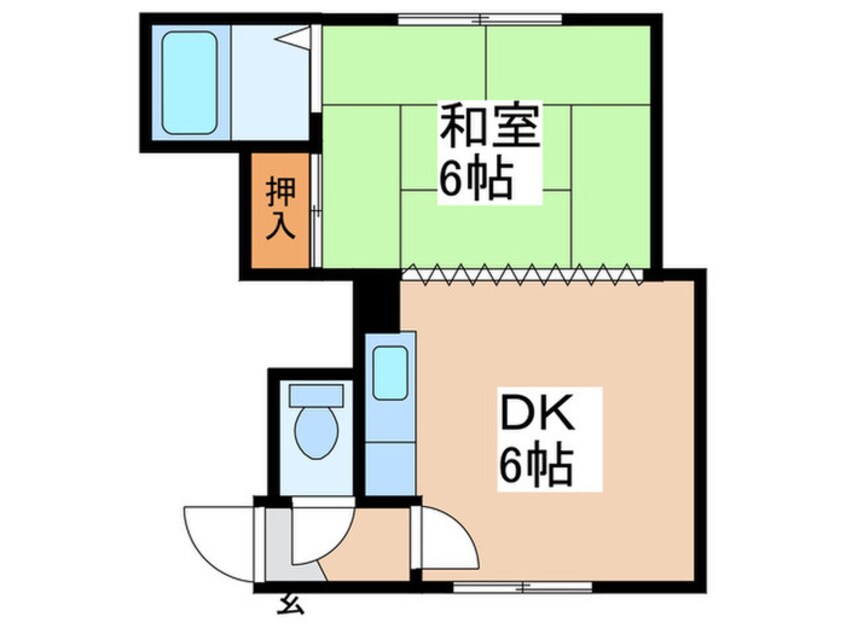 間取図 中央コーポ