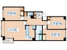ＰＬＵＭＣＯＵＲＴ 3LDKの間取り