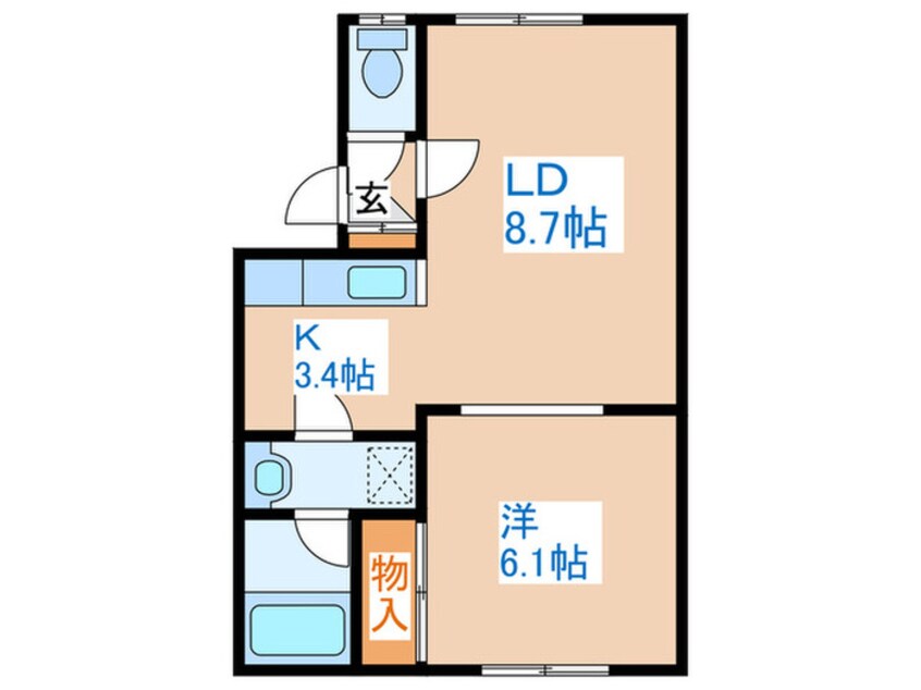 間取図 絵留夢２３