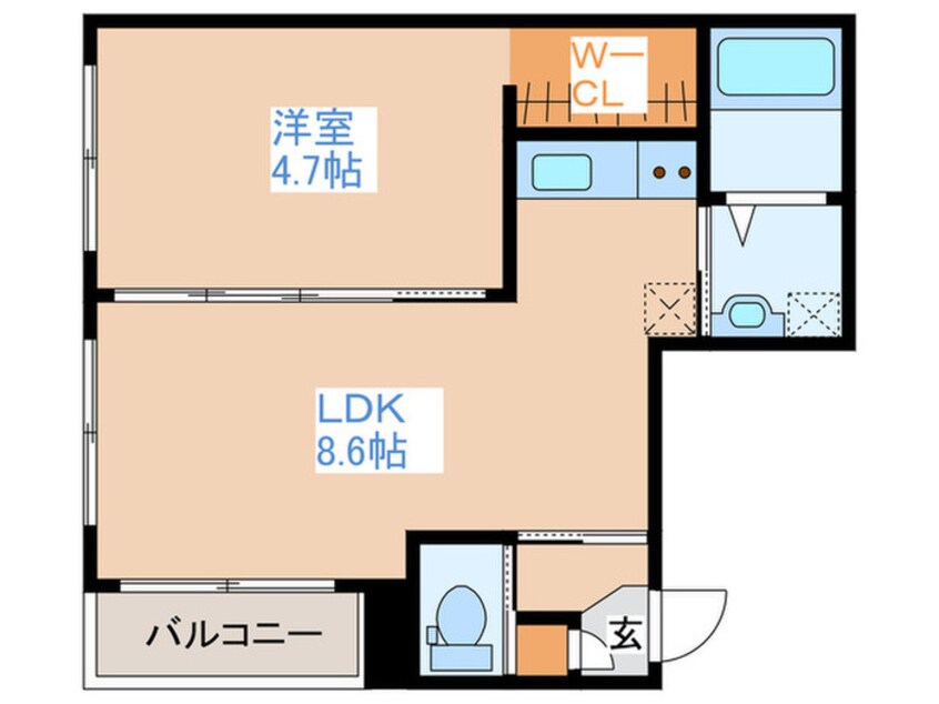 間取図 パティーナ南澄川