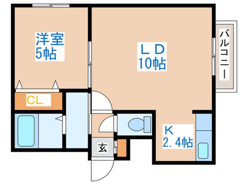 間取図 Ｎｏｒｔｈ　Ｐｏｉｎｔｓ発寒