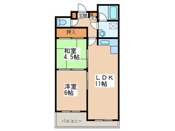 間取図 パサ－ジュ月寒中央