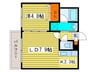 S-FORT札幌北5条 1LDKの間取り