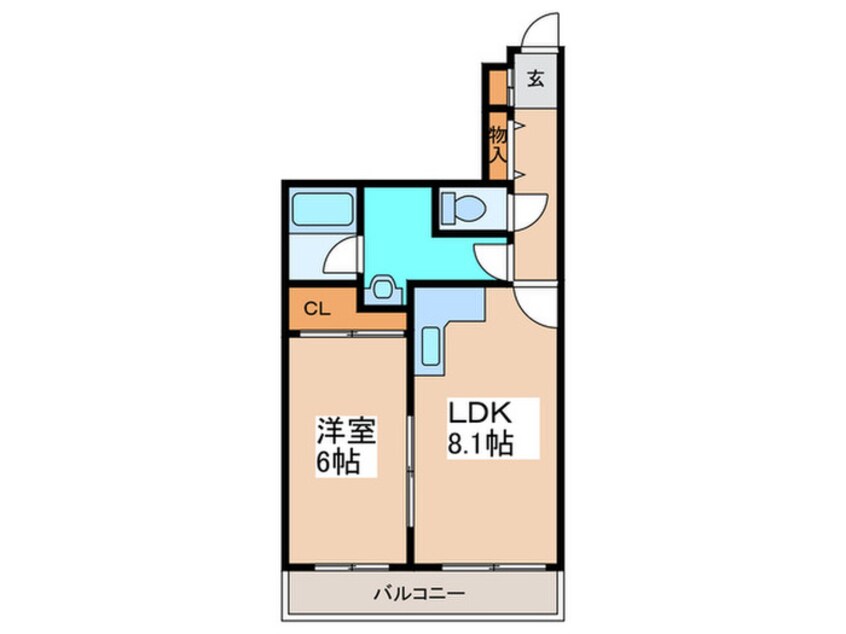 間取図 シルキーハイツ新道東