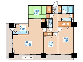 間取図 PRIME  URBAN札幌リバーフロント