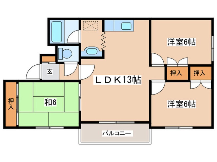 間取図 第三山本ハイツ