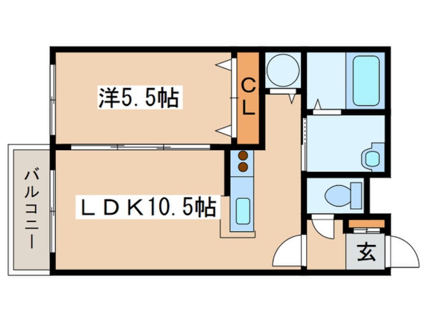 間取図 モルティーニ南郷