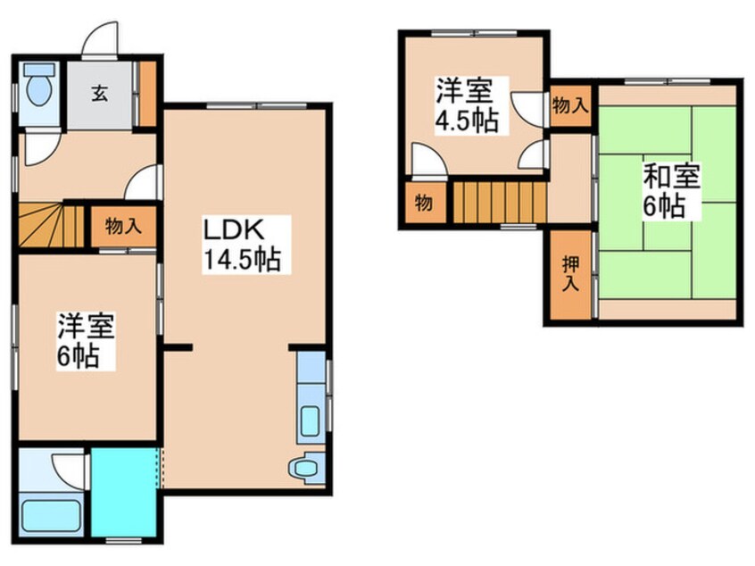 間取図 半澤貸家21