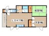 ピュア３５ 2LDKの間取り