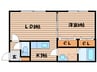 グランピア環状通東 1LDKの間取り