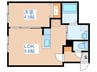patio豊平 1LDKの間取り