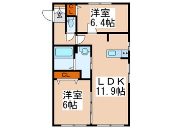 間取図 シャテニエ１０１４
