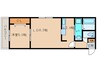 サンステ－ジ菊水 1LDKの間取り