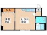 モア南６条 1LDKの間取り