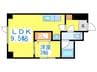 モア南６条 1LDKの間取り