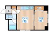 モア南６条 1DKの間取り