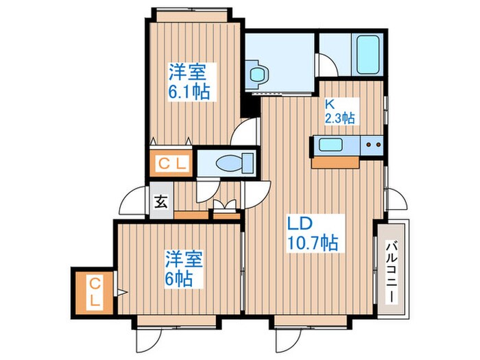 間取り図 グランドール寿