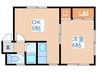 澄川マンション 1DKの間取り