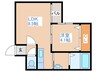 ＣＡＳＡ　ＬＡＧＯ 1LDKの間取り