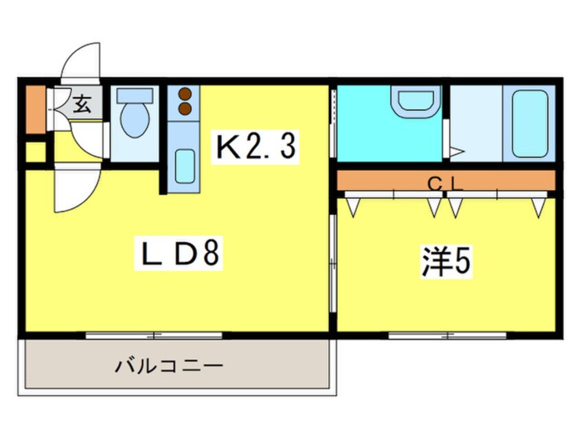 間取図 サ－クルロ－ドヒルズ