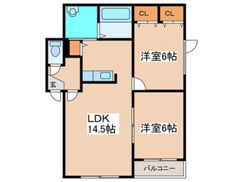 間取図 ベルナティオ南あいの里