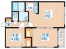 グランイ－スト八軒 2LDKの間取り