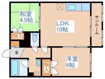 間取図 室橋ハイツ