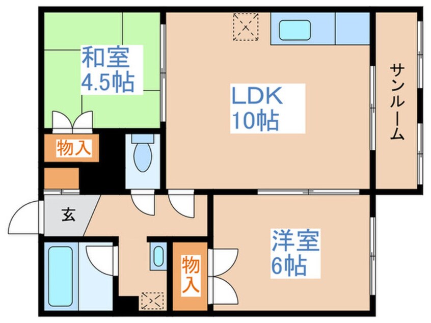 間取図 室橋ハイツ