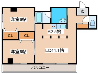 間取図 ラ・メージュ