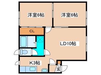 間取図 スカイパレス三番館