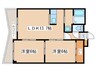 サイラム雅 2LDKの間取り
