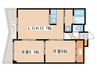 サイラム雅 2LDKの間取り