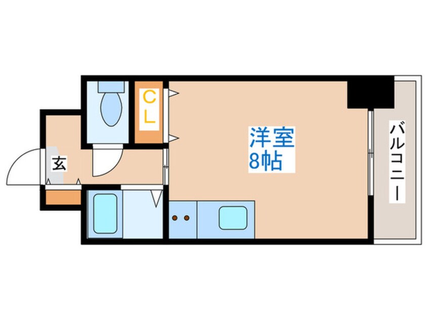 間取図 クリオ琴似ファースト