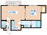 ＣＣＲ八軒 1LDKの間取り