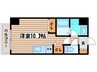 バロンド－ル 1Rの間取り