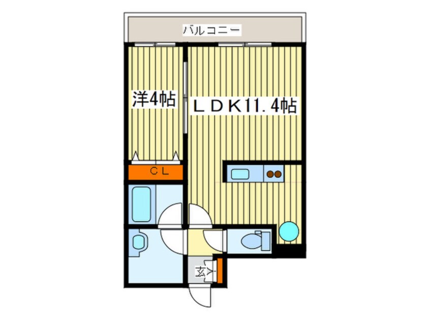 間取図 バロンド－ル