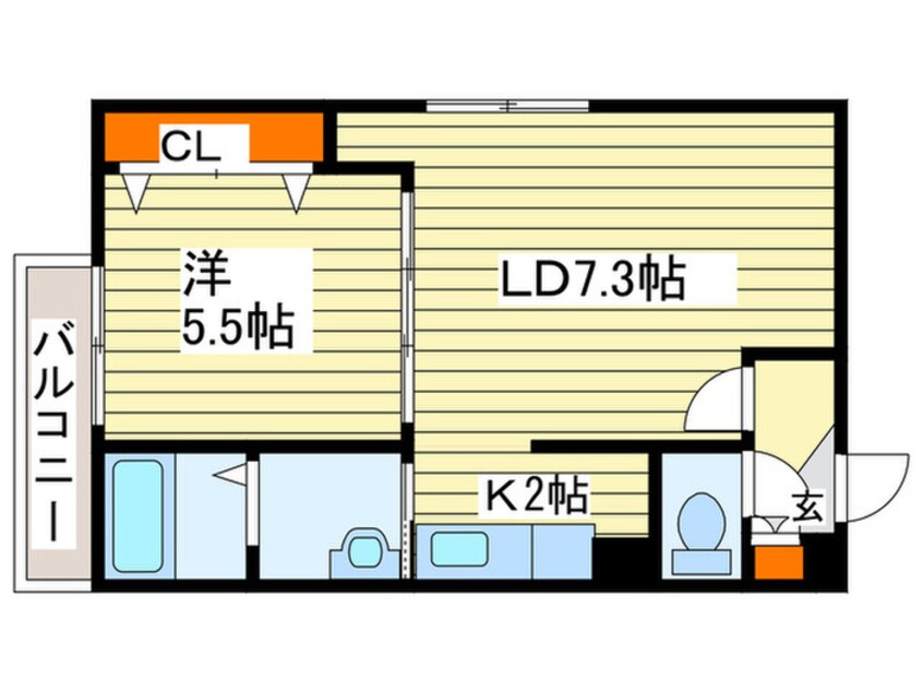 間取図 ヴェ－ロ　シャングリ－ラ