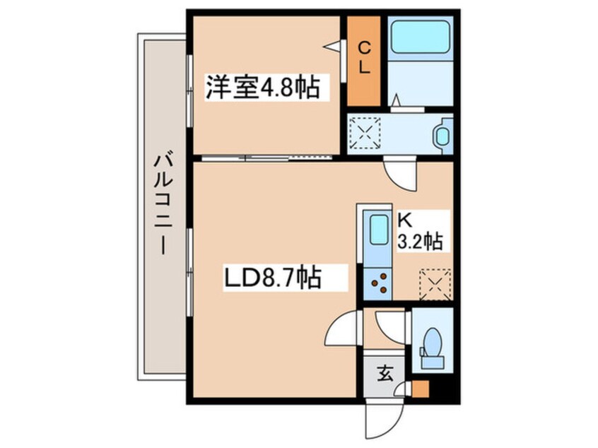 間取図 Levante月寒西