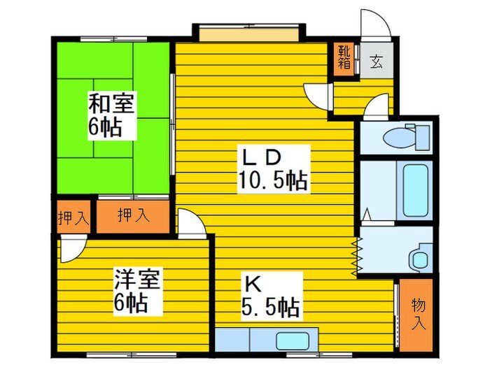 間取り図 ハイツ第２クラークヒル