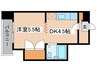 札幌ＪＯＷ２ビル 1DKの間取り