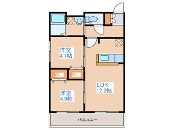 間取図 アルファスクエア平岸４条