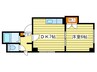 プログレスコ－ト六番館 1DKの間取り