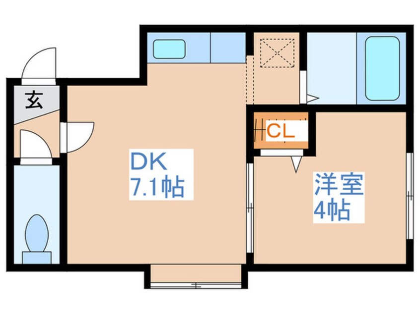 間取図 クウォリアハイツⅠ