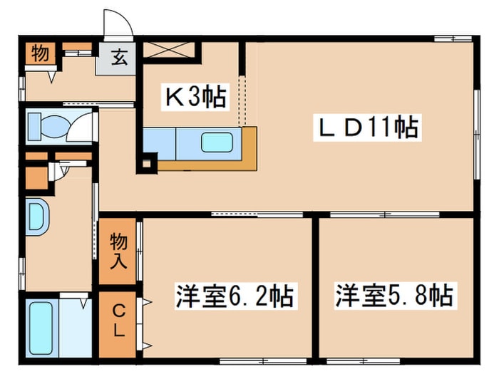 間取り図 Ｄｅａｒ麻生