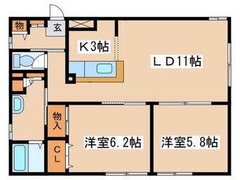 間取図 Ｄｅａｒ麻生