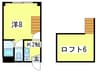 ノースピア２３ 1Kの間取り
