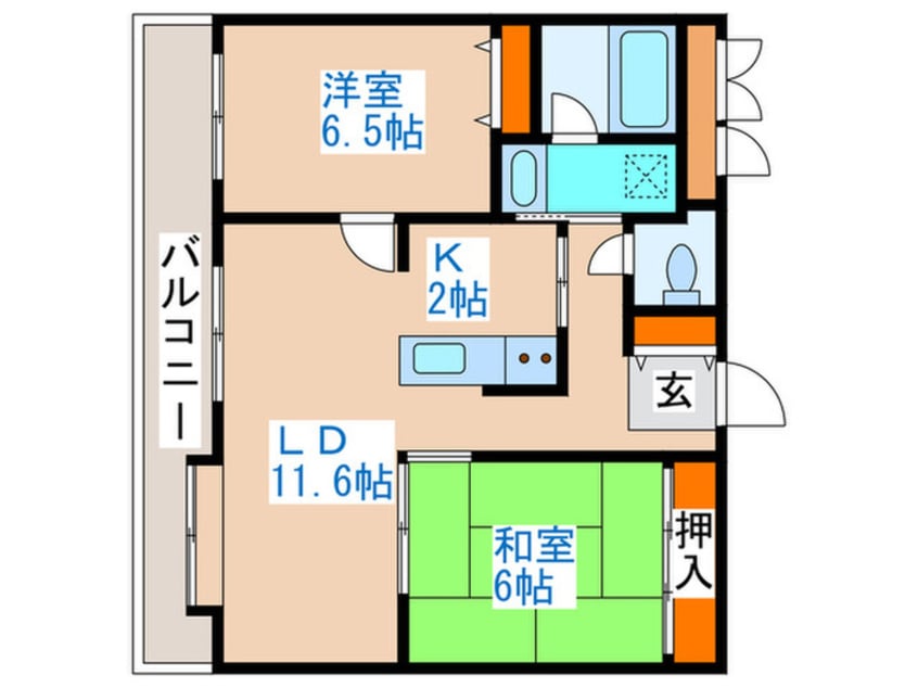 間取図 MANSION KURODA南8条Ⅱ