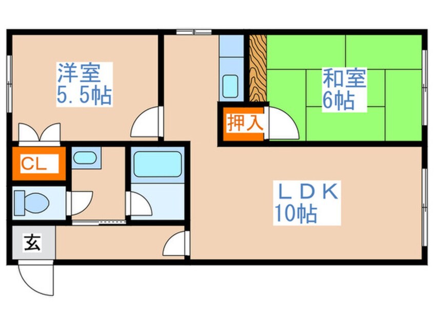 間取図 レスポールめぐみ