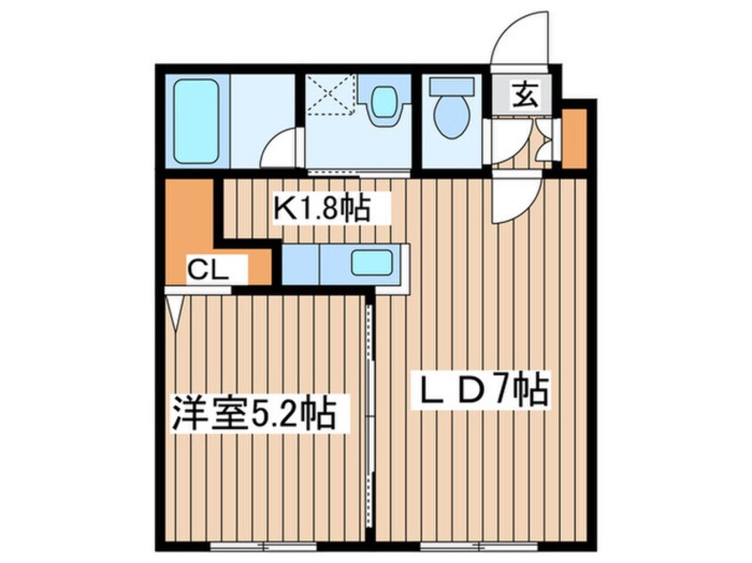 間取図 ブランノワ－ルレサンテ５１４