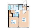 ブランノワ－ルレサンテ５１４の間取図